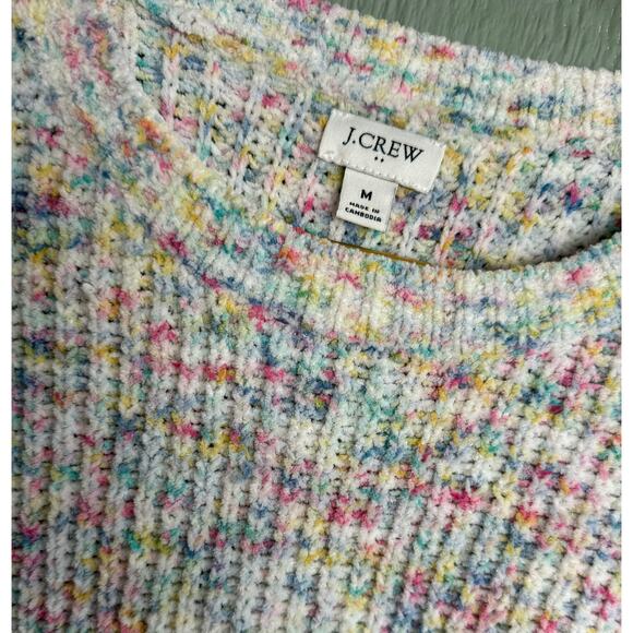 J. Crew Chenille Boxy Crew Sweater, Medium - Picture 3 of 6